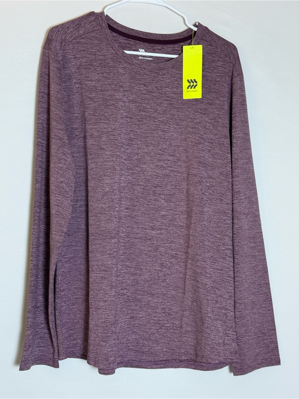all in motion Heather Plum Long-Sleeve Crewneck Top
